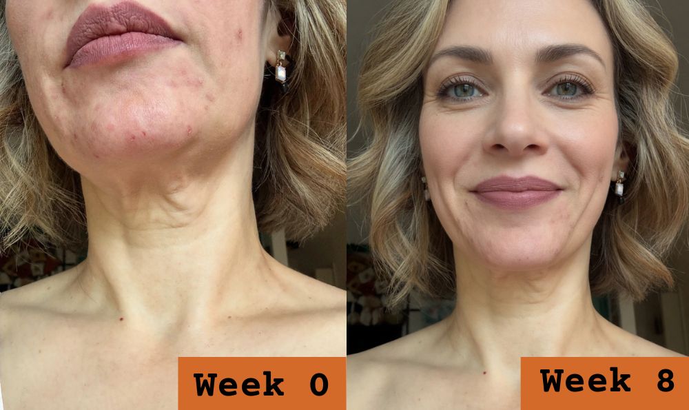 Before and after customer result